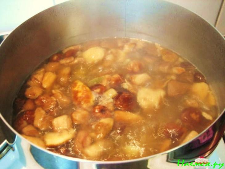 Бархатный грибной суп