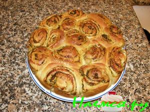 Булочки песто (розочки песто)