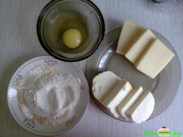 Сыр жареный с семгой