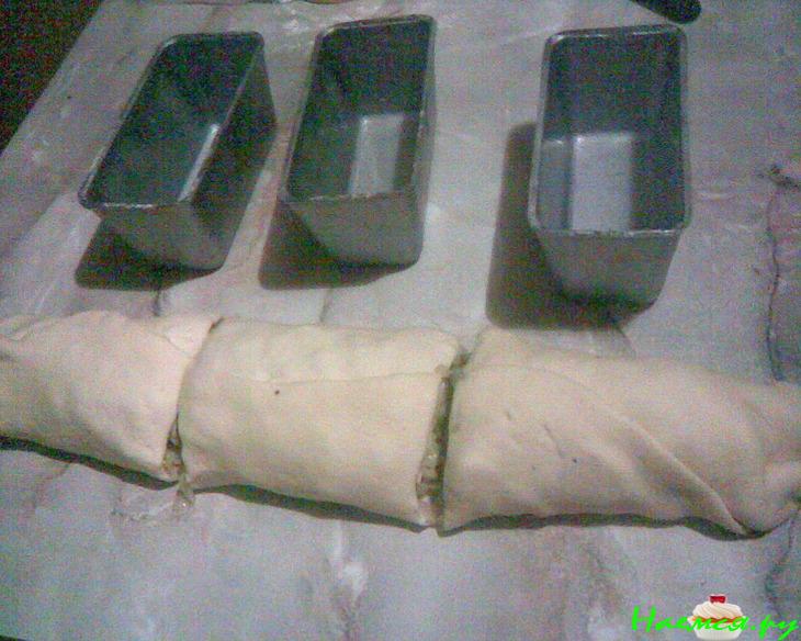 Начинка с капустой для пирожков и пирогов (постные дрожжевые "кирпичики" - рулетики с капустой)