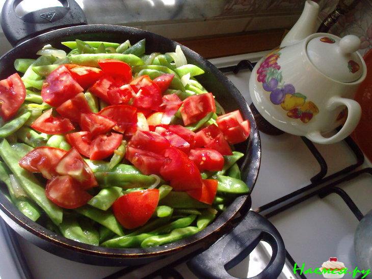 Стручковая фасоль в оливковом маслеце Стручковая фасоль в оливковом маслеце