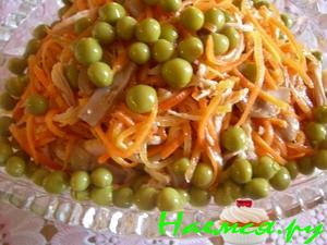 Салат "Юбилейный" с курицей и шампиньонами