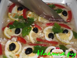 Рыбное заливное из белой рыбы