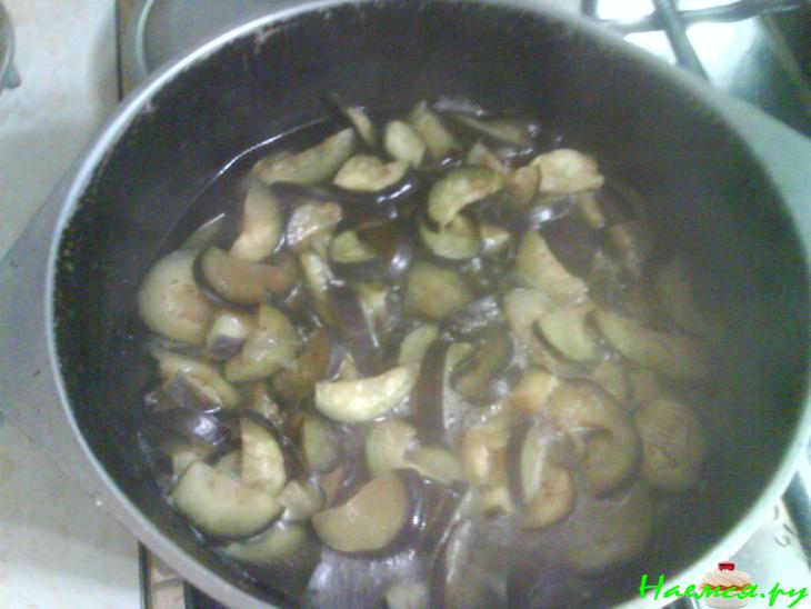 Хе из моркови с баклажанами