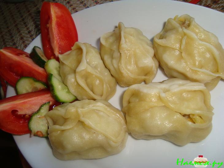 Манты с тыквой