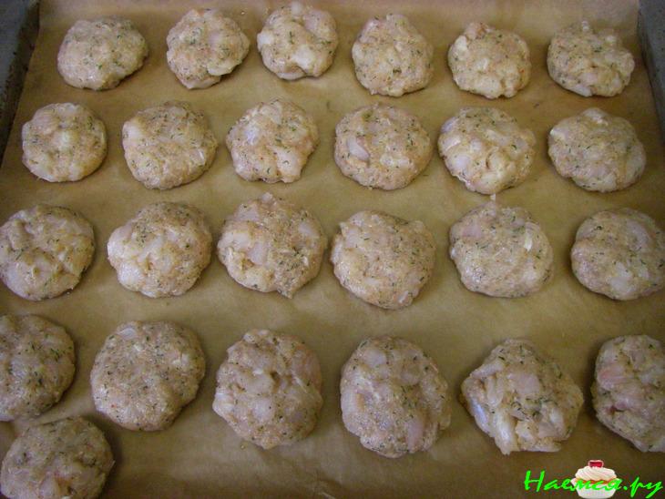 Мини-котлетки рыбные с жаренной картошкой