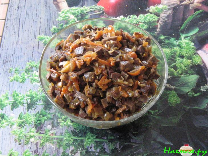 Салат из свиных легких