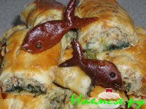 Пирожочки с рыбкой и шпинатом Пирожочки с рыбкой и шпинатом