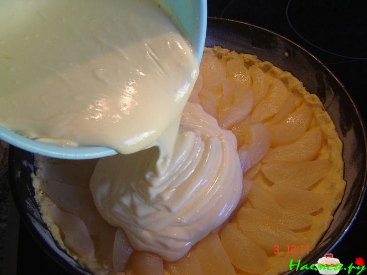 Творожно-грушевый пирог