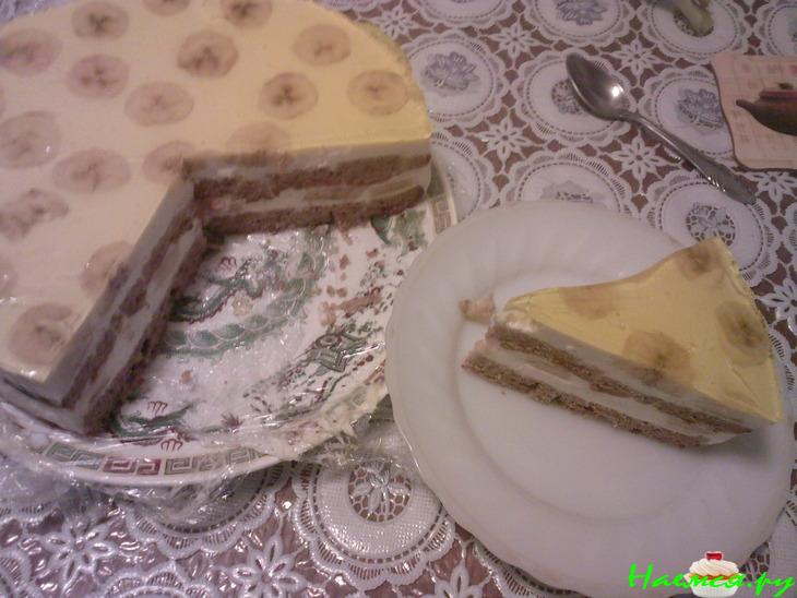 Банановый тортик из гречневой муки