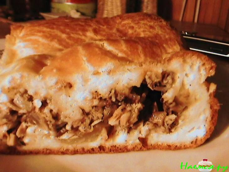 Рыбный пирог-запеканка (из консервы)