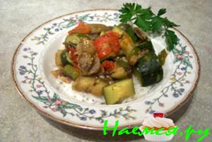 Рататуй с чесноком