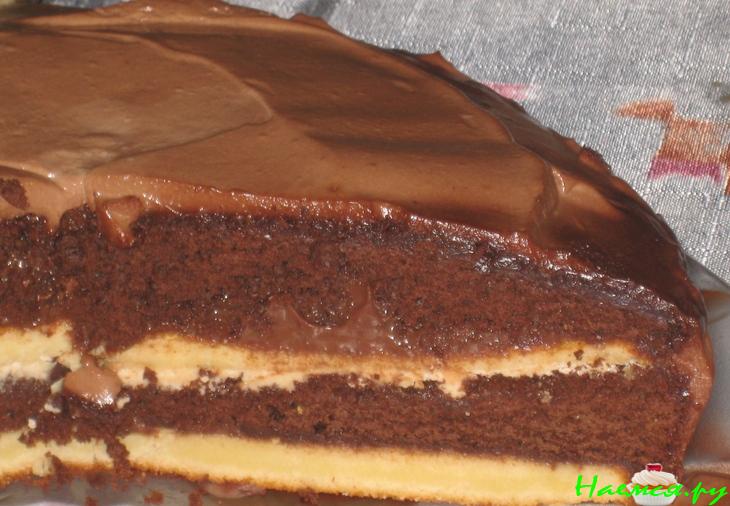 Торт брауни с трюфельной прослойкой и кофейным кремом "Очарование"