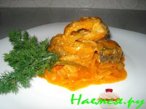 Рыба в томате с майонезом