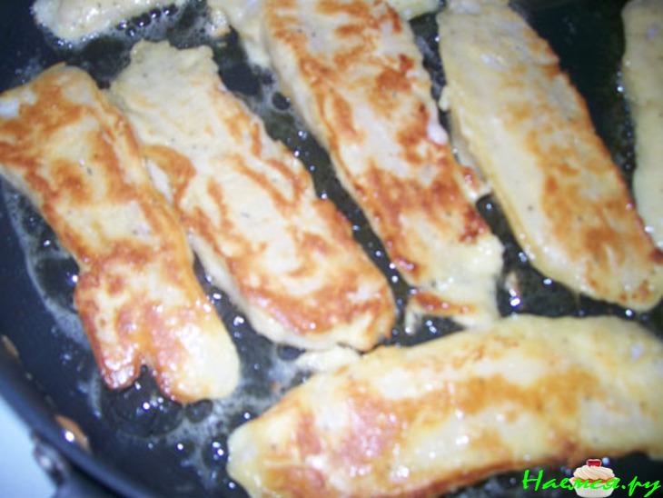 Рыба в кляре с апельсинами