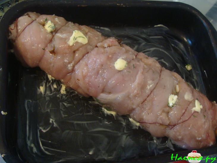 Куриный рулет с грибами