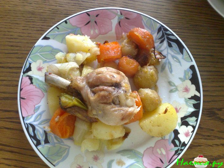 Окорочка с овощами