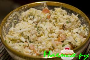 Салат с курицей и брынзой Салат с курицей и брынзой