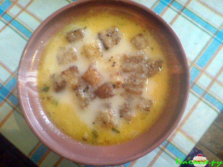 Суккоташ с крутонами