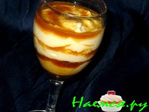 Йогуртно-творожный десерт с коричневым сахаром