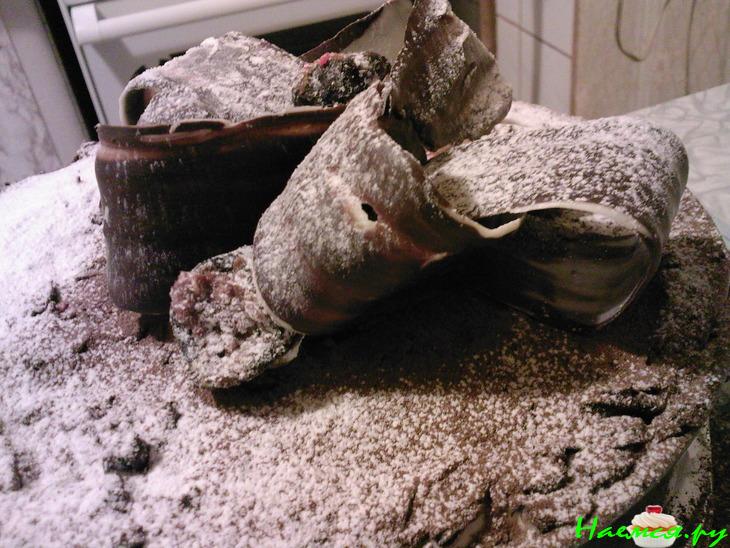 Торт 'Чернослив в шоколаде' (вариант оформления)