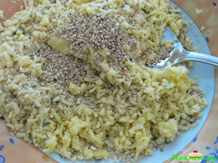 Веер из цуккини с картошкой 