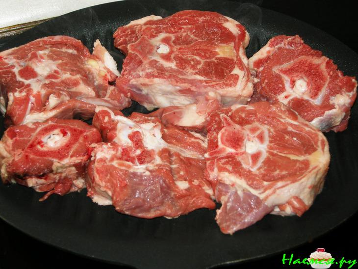 Баранья шейка с овощами