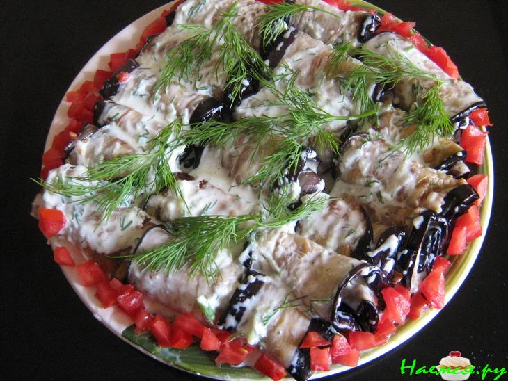 Баклажаны под вкусным соусом