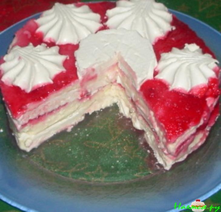 Торт зефирно-творожный