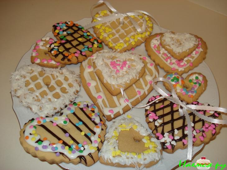 Валентинки с лимонным ароматом (подарочное печенье)