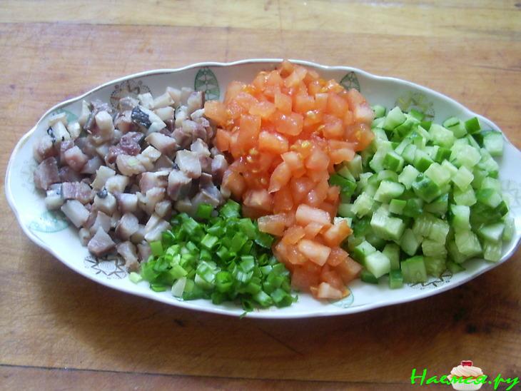 Закуска "Пикантная" с селедкой