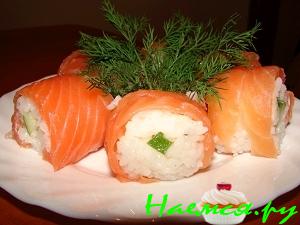 Рыбная закуска а-ля роллы