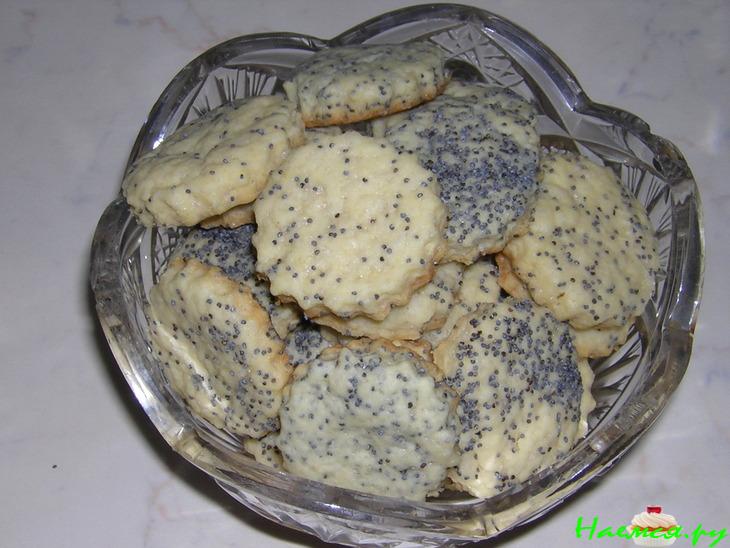 Песочное печенье с маком