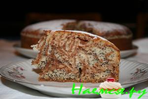 Постный пирог с маком и лимоном