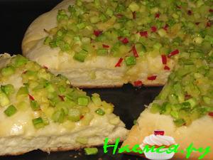 Фокачча с цуккини и чили