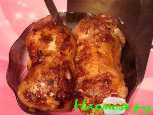 Куриные окорочка фаршированные