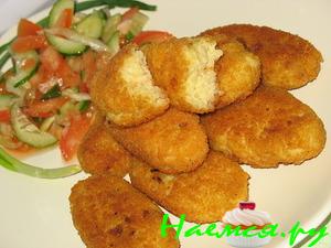 Жаренные палочки из пшенной каши