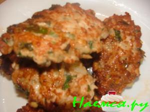 Куриные оладушки с соусом Терияки