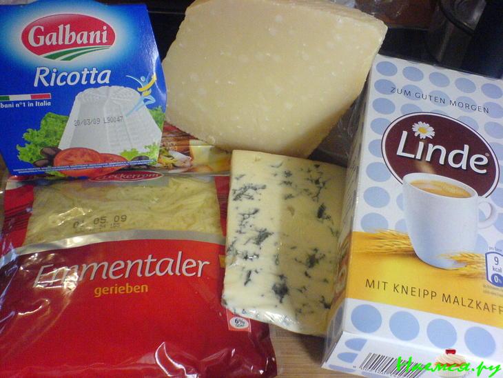 Хлеб "Четыре сыра"