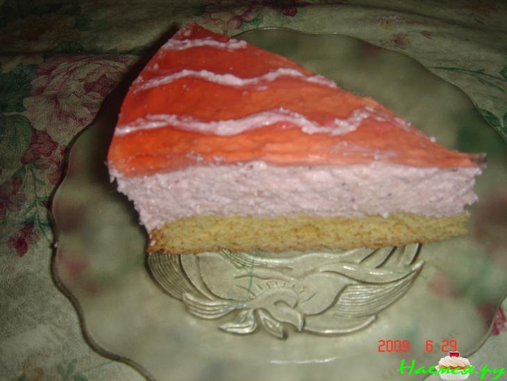 Творожный торт с клубничкой