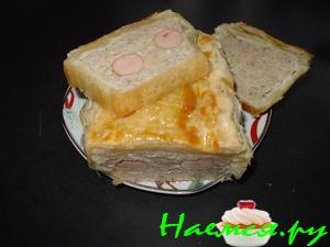 Мясной кекс в слоёном тесте