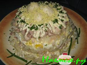 Салат "Гнездо Глухаря" (очень вкусно) Салат "Гнездо Глухаря" (очень вкусно)