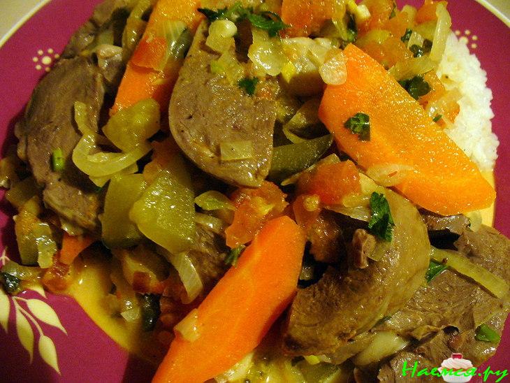 Тушеное сердце