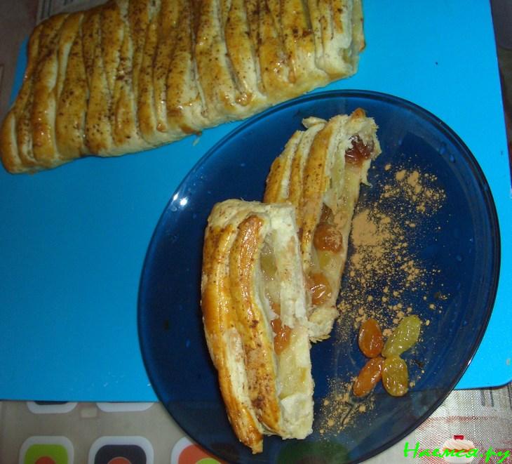 Слоёный яблочный пирог