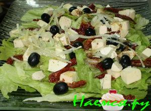 Овощной салатик с вялеными помидорами Овощной салатик с вялеными помидорами