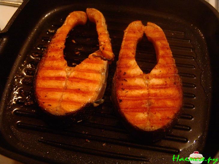 Семга с легким гарниром