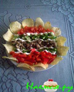 Салат "Аппетитный цветочек"