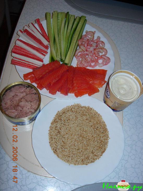 Роллы по-домашнему (очень вкусно)