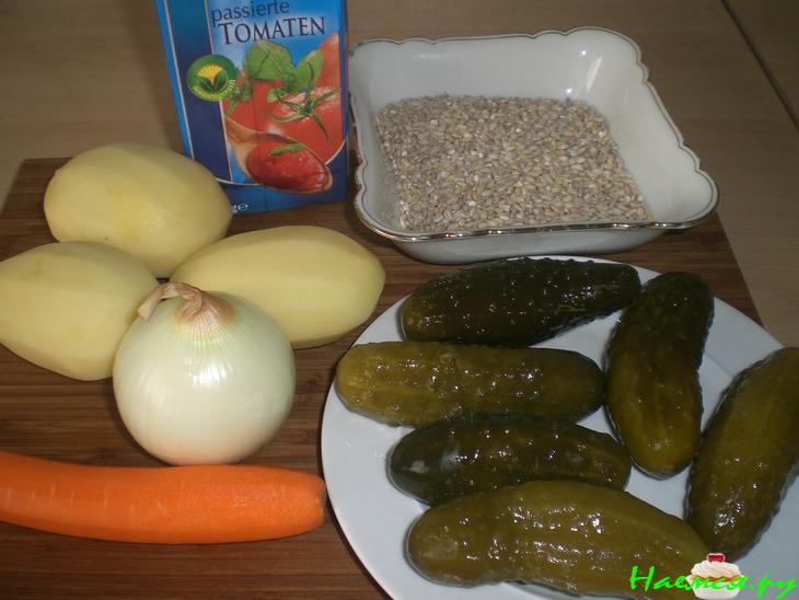 Рассольник с говядиной Рассольник с говядиной