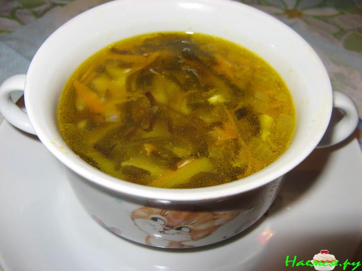 Суп с морской капустой